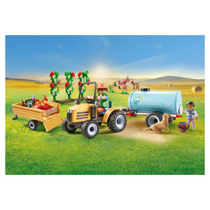 Playmobil Tractor with Trailer and Water Tank 71442